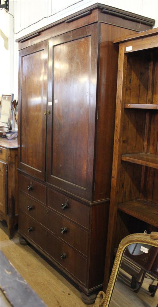 Mahogany linen press